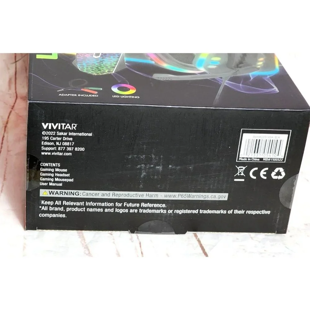 3-in-1 Universal LED Gaming Kit: Mouse, Headset Adapter & Mousepad